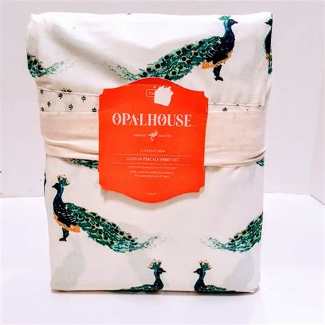 Opalhouse Bedding Opalhouse Peacock Full Sheet Set Poshmark