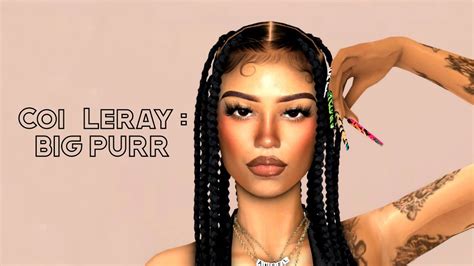 Sims 4 Cas Big Purr💅 Coi Leray Inspo Cc Folder Sim Download Youtube