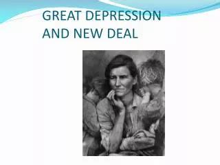 Ppt Great Depression And The New Deal Powerpoint Presentation Free