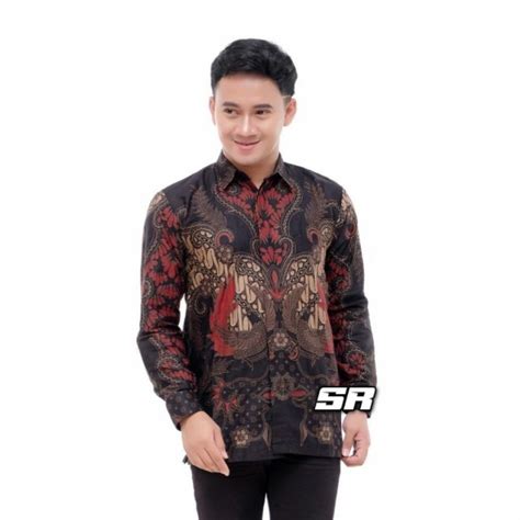 Jual Kemeja Batik Lengan Panjang Kemeja Batik Pria Kantoran Kemeja