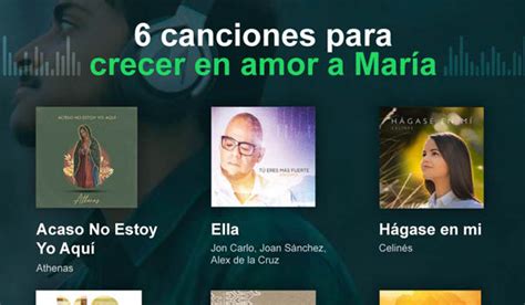 Infograf A Canciones Para Crecer En Amor A Mar A Catholic Link