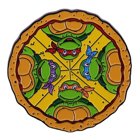 Teenage Mutant Ninja Turtles ‘Pizza | Ninja Slice’ Enamel Pin - Distinct Pins