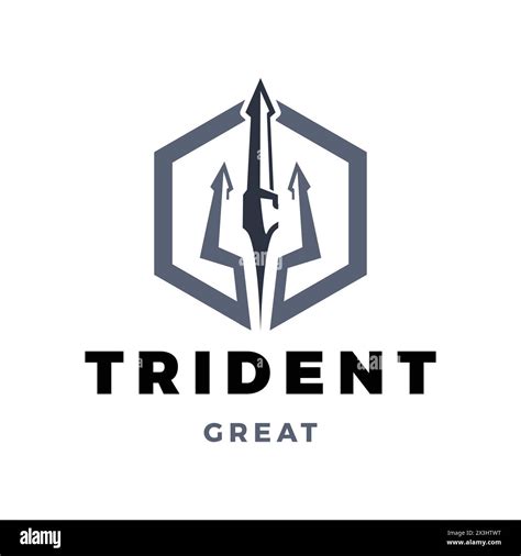 Trident Icon Logo Design Template Stock Vector Image And Art Alamy