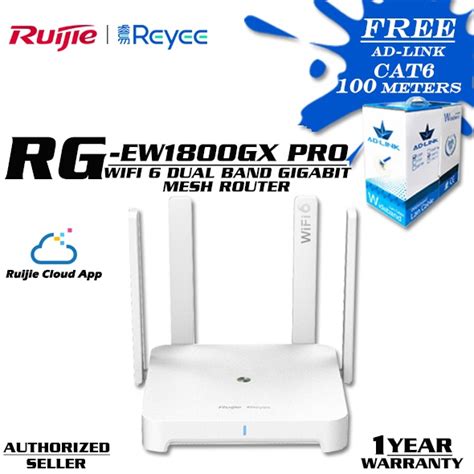 Ruijie Rg Ew Gx Pro M Wi Fi Dual Band Gigabit Mesh Router With