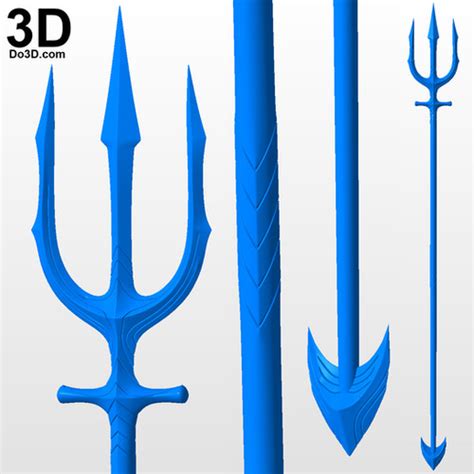 Aquaman 2018 Movie Trident 3d Printable Model Print Stl File At18 Do3d