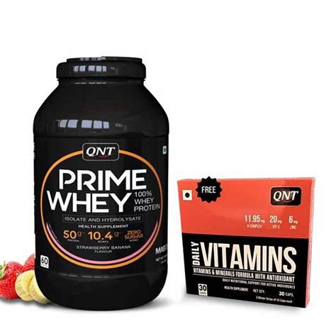 QNT Prime Whey Protein 2 Kg Free QNT Multivitamin 30 Tablets Fa