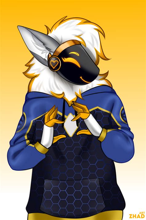 309021 Safe Artist Zhadart Oc Oc Only Fictional Species Mammal Protogen Anthro 2024