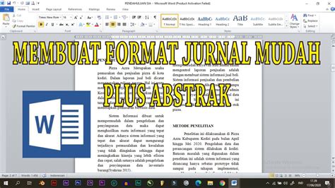 The Best Cara Membuat Format Artikel Di Word References Blog Ihsanpedia