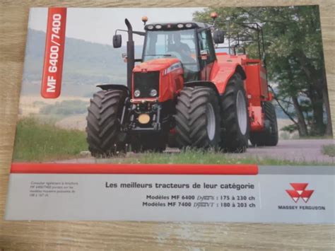 Tracteur Brochure Catalogue Prospectus Massey Ferguson Mf Mf