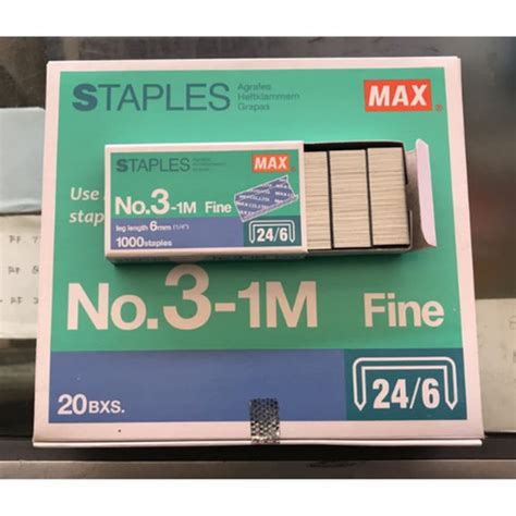 Jual Isi Stapler Besar MAX No 3 1m 24 6 Untuk HD 50 Jakarta Utara