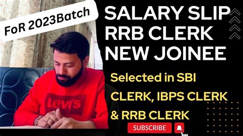 Salary Slip Rrb Clerk For New Joinee Rrb Rrbclerk Rrbpo Sbi