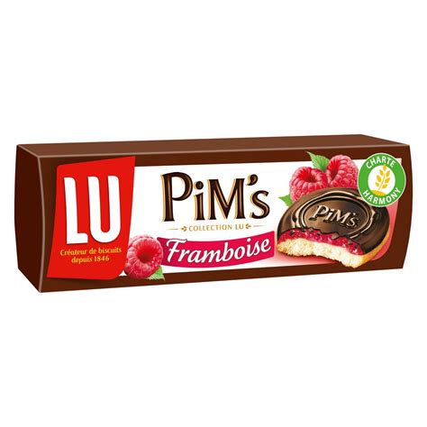 Lu Pim S Biscuits G Noises Napp Es De Chocolat Saveur Framboise G