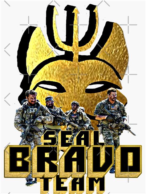 Black Gold Bravo Seal Team Sticker For Sale By Coffeecountyjim