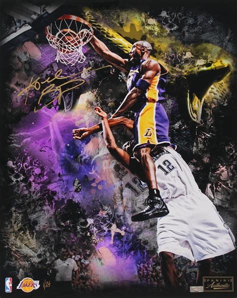 Kobe Bryant Signed Lakers Limited Edition Lakers Kobe Bryant The Black