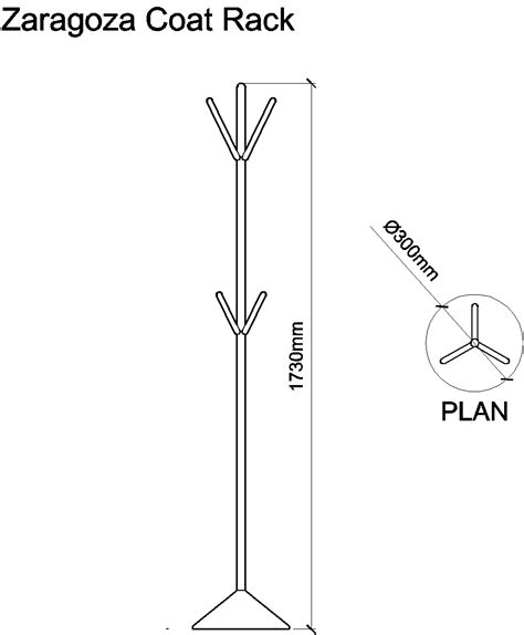 Coat Rack Stand Autocad Block Free Cad Floor Plans 60 Off