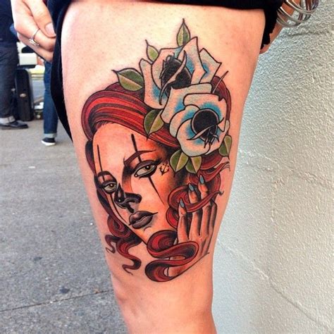 22+ Outstanding Painted Lady Tattoo Designs and Ideas