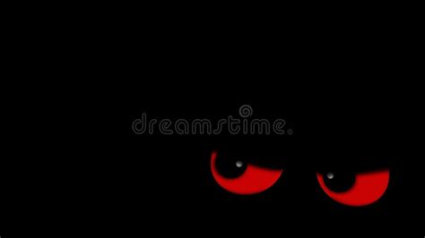 Evil Red Blinking Eyes on Black Background 4K Loop Stock Footage ...