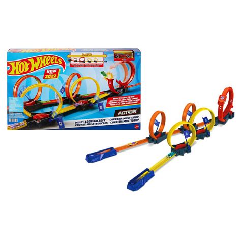 Hot Wheels Multi Loop Raceoff Race Track Playset Car HDR83 For Sale Online EBay