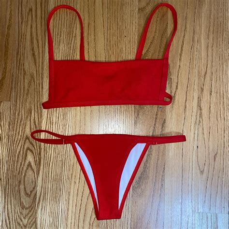 HOT RED BIKINI From Zaful Size Small Both Pieces Depop