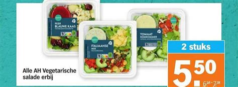 Alle Ah Vegetarische Salade Erbij Aanbieding Bij Albert Heijn