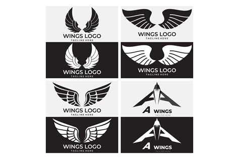 Wings Logo Graphic by sangidanidan478 · Creative Fabrica