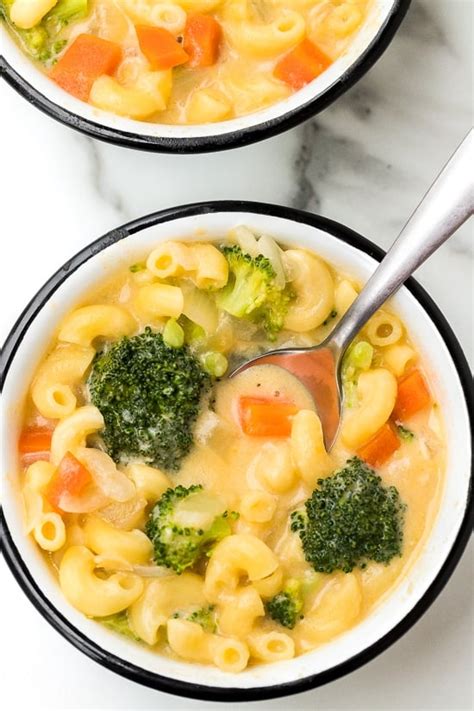 Macaroni and Cheese Soup with Broccoli - Skinnytaste