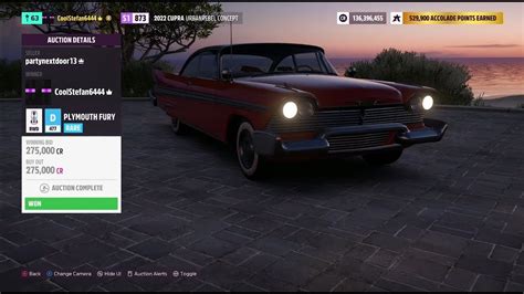 Forza Horizon 5 Auction House Sniping Plymouth Fury 58 YouTube