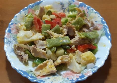 Ensalada de pollo con aliño de mostaza Receta de Luz Cookpad