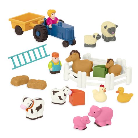 Battat Little Farmer’s Playset Farm Set with 25 Pieces, Toddler and ...