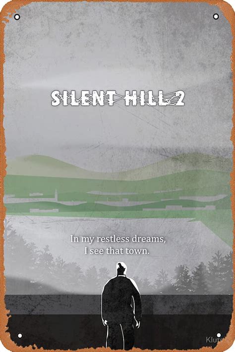 Wall Decor Sign Silent Hill 2 Poster Poster 8X12 Inch Vintage Look