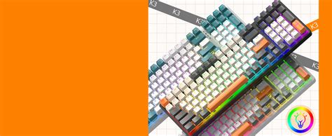 ZIYOULANG K3 PRO Mechanical Gaming Keyboard RGB Blacklit wired keyboard ...