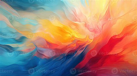 Abstract Acrylic Texture Background In Bold And Vibrant Colors Created