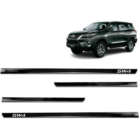 Aplique Friso Lateral Kit Preto Slim Fiat Fastback 2022 2023 Preto