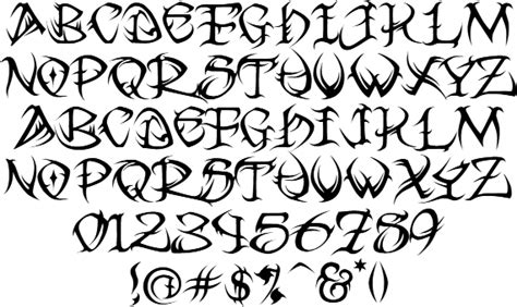 Tribal Tattoo Font