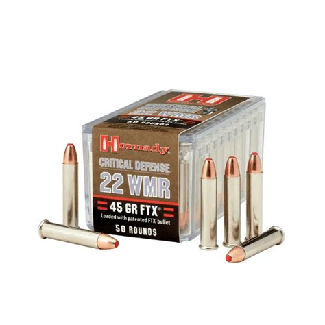 22 WMR 45gr FTX Critical Defense Hornady Ammo Direct