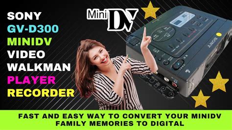 Mini DV Tape Player Deck Sony DSR V10 How To Import Mini DV, 50% OFF