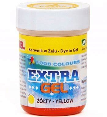 BARWNIK W ŻELU EXTRA WYDAJNY ŻÓŁTY 35g Food Colours Sklep EMPIK