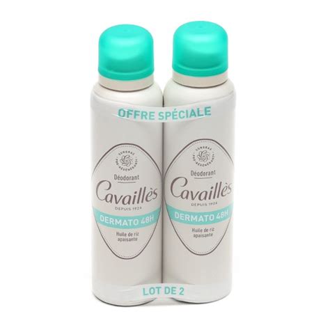 Cavaillès déodorant dermato spray anti odeurs 48 h Sans aluminium