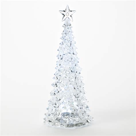 Essential Home Large Acrylic Led Sparkling Christmas Tree Seasonal