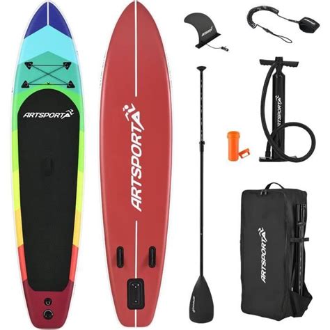 Artsport Planche De Stand Up Paddle En Kit Gonflable Cm Kg