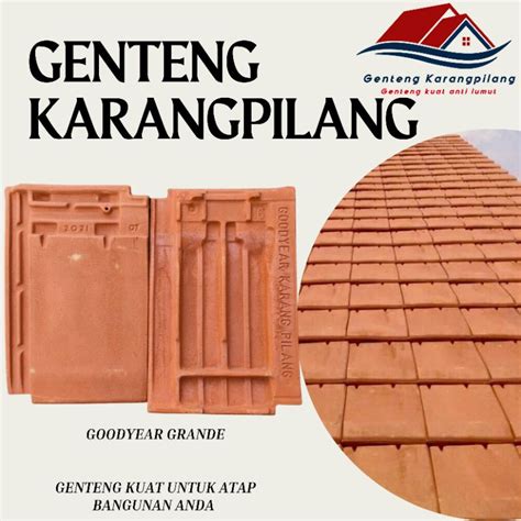 Jual Genteng Karangpilang Goodyear Bambe Bisma Gemini Varia Flat Beton