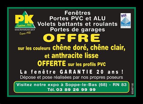 Offre Octobre Pk Fermetures