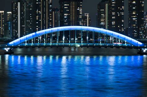 Papel de parede Japão Paisagem urbana noite arquitetura agua