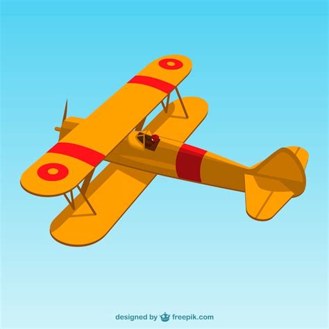 Retro airplane vector art Vector | Free Download