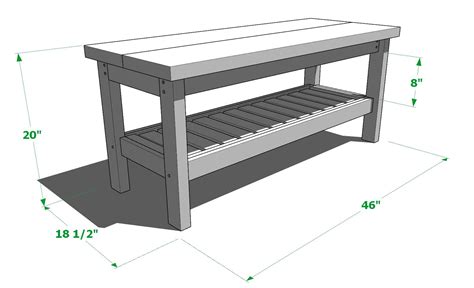 Diy Shoe Rack And Entryway Bench Plan Beginner Friendly Etsy