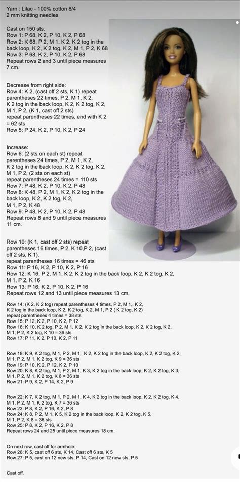 900 Barbie Dolls And Doll Patterns Ideas 90F Barbie Knitting