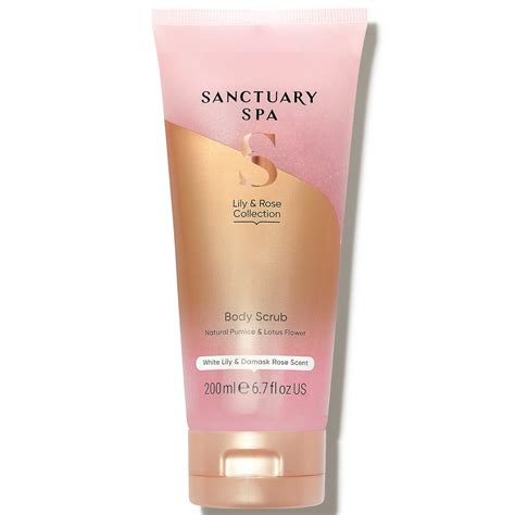 Sanctuary Spa White Lily And Damask Rose Body Scrub Ml Lookfantastic