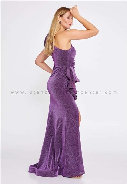 BELLİSSE Sleeveless Maxi Lycra Mermaid Plus Size Purple Wedding Guest