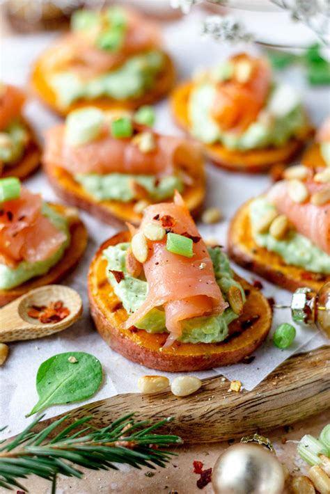 Gezonde Zoete Aardappel Hapjes Met Avocado Zalm Food By Sann