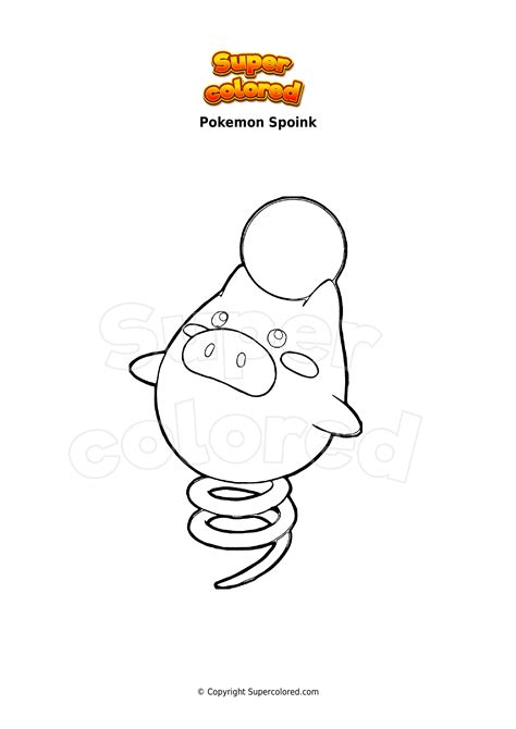 Disegno Da Colorare Pokemon Spoink Supercolored The Best Porn Website